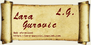 Lara Gurović vizit kartica